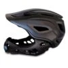 Crazy Safety Casque De Vélo Intégral Pour Enfants | Noir | Lumière Arrière | Certifié EN1078