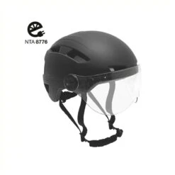 Casque Speed Pedelec Avec Visière - Casque Vélo Noir Mat