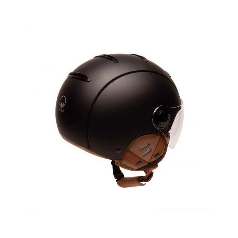 Casque urbain Jet Tandem Noir mat avec visière Casque Urbain Jet Tandem Noir Mat Avec Visière -Velo Composant Magasin casque urbain jet tandem noir mat avec visiere 1