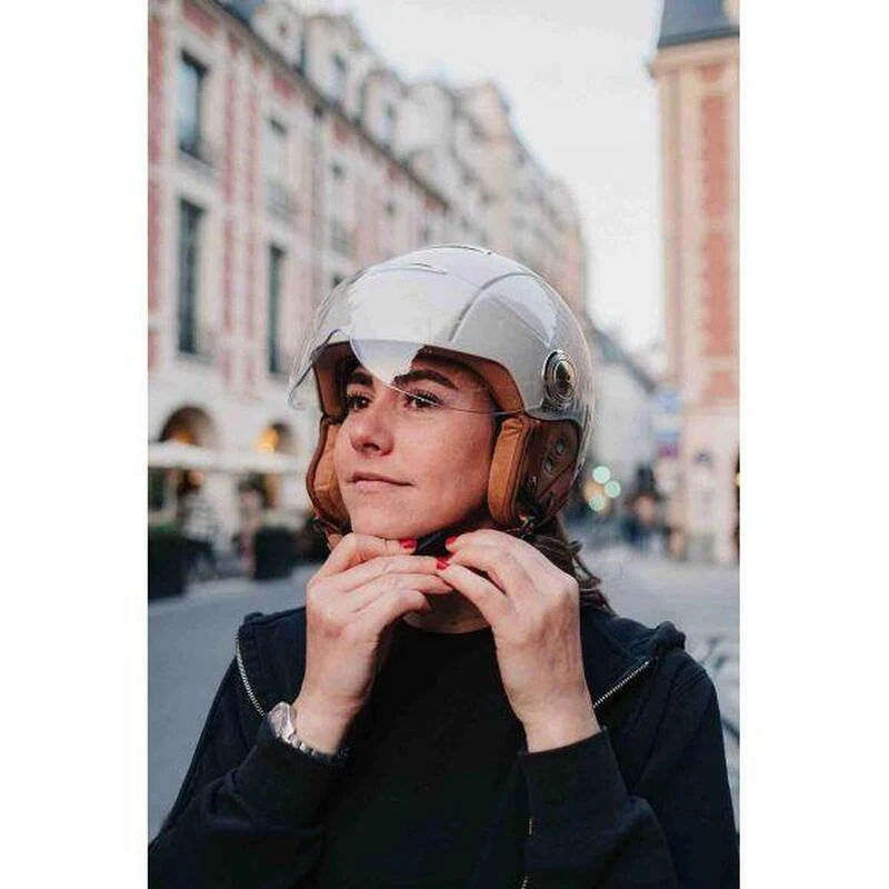 Casque urbain Jet Tandem Noir mat avec visière Casque Urbain Jet Tandem Noir Mat Avec Visière -Velo Composant Magasin casque urbain jet tandem noir mat avec visiere 5