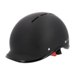 Casque Vélo Adulte 55-58 Cm Multisport Noir Mat Avec Visère Intégrée