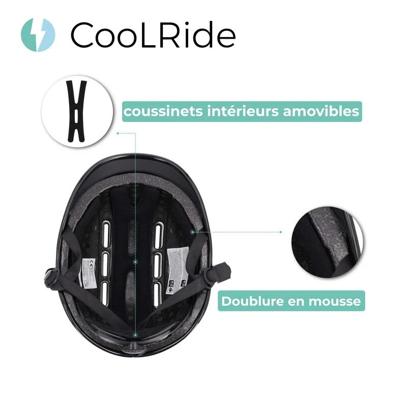 Casque vélo adulte 55-58 cm Multisport Noir mat avec visère intégrée Casque Vélo Adulte 55-58 Cm Multisport Noir Mat Avec Visère Intégrée -Velo Composant Magasin casque velo adulte 55 58 cm multisport noir mat avec visere integree 3