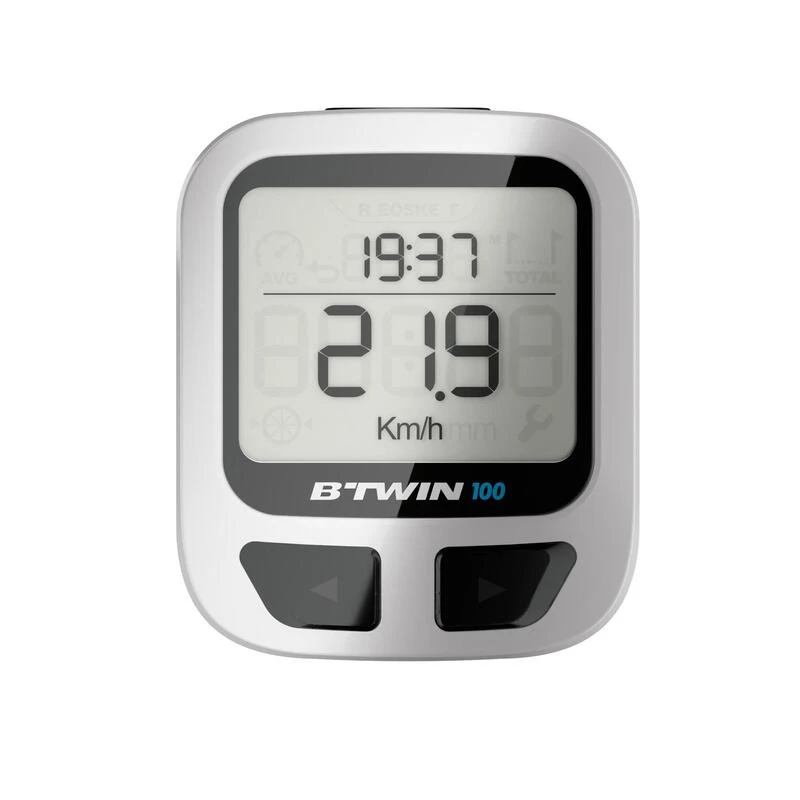 COMPTEUR VÉLO B'TWIN 100 NOIR - AVEC FIL COMPTEUR VÉLO B'TWIN 100 NOIR - AVEC FIL -Velo Composant Magasin compteur velo btwin 100 noir avec fil 1