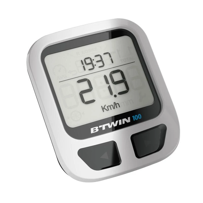 COMPTEUR VÉLO B'TWIN 100 NOIR - AVEC FIL COMPTEUR VÉLO B'TWIN 100 NOIR - AVEC FIL -Velo Composant Magasin compteur velo btwin 100 noir avec fil