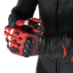Gants TENORIO Homme Noir/Rouge DXR -Velo Composant Magasin gants tenorio homme noirrouge dxr 3