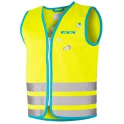 GILET DE SECURITE VELO ENFANT HAUTE VISIBILITÉ WOWOW CRAZY MONSTER JAUNE