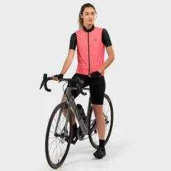 Gilet Vélo Coupe-vent Femme Cyclisme V1-W Cancano Corail -Velo Composant Magasin gilet velo coupe vent femme cyclisme v1 w cancano corail 3