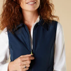 BTWIN GILET VELO SANS MANCHE REVERSIBLE CERTIFIE EPI VISIBILITE JOUR NUIT 560 FEMME -Velo Composant Magasin gilet velo sans manche reversible certifie epi visibilite jour nuit 560 femme 8