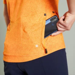 Rockrider MAILLOT MANCHES COURTES VELO VTT EXPL 500 FEMME ORANGE -Velo Composant Magasin maillot manches courtes velo vtt expl 500 femme orange 3