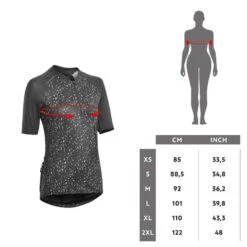 Rockrider MAILLOT MANCHES COURTES VELO VTT EXPL 500 FEMME ORANGE -Velo Composant Magasin maillot manches courtes velo vtt expl 500 femme orange 4