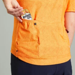 Rockrider MAILLOT MANCHES COURTES VELO VTT EXPL 500 FEMME ORANGE -Velo Composant Magasin maillot manches courtes velo vtt expl 500 femme orange 7