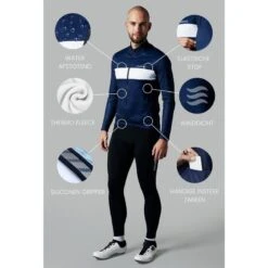 Maillot Vélo Route Hiver Homme - Imperméable & Coupe-vent – Vêtements De Vélo 5 Maillot Vélo Route Hiver Homme - Imperméable & Coupe-vent – Vêtements De Vélo -Velo Composant Magasin maillot velo route hiver homme impermeable and coupe vent vetements de velo 5