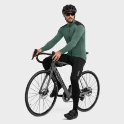 Maillot Vélo Thermique Homme Cyclisme M4 Volta Vert Armée -Velo Composant Magasin maillot velo thermique homme cyclisme m4 volta vert armee 3