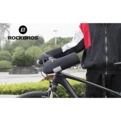 ROCKBROS Manchons Vélo De Guidon Thermique Polaire Gants De Guidon Hiver Impeméable -Velo Composant Magasin manchons velo de guidon thermique polaire gants de guidon hiver impemeable 3