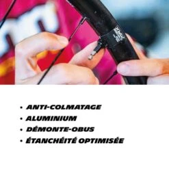 Paire De Valve Tubeless Presta 100mm Démonte-obus Et Capuchons Intégrés MICHELIN -Velo Composant Magasin paire de valve tubeless presta 100mm demonte obus et capuchons integres michelin 3