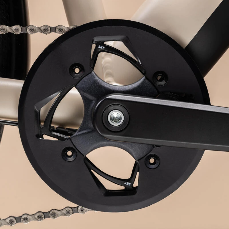 PEDALIER 38T 170MM NOIR BTWIN PEDALIER 38T 170MM NOIR -Velo Composant Magasin pedalier 38t 170mm noir 1