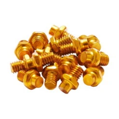 Reverse Pins De Rechange Pour Pédales De Plateforme 16 Pièces Alloy - M4 - Gold