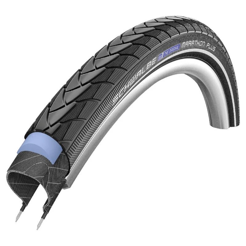 Pneu vtt/urbain 26x1.75 Schwalbe marathon plus noir tr (47-559) Pneu Vtt/urbain 26x1.75 Schwalbe Marathon Plus Noir Tr (47-559) -Velo Composant Magasin pneu vtturbain 26x175 schwalbe marathon plus noir tr 47 559