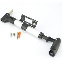 Pompe à Vélo Benson Blanc - Mini - Toutes Valves