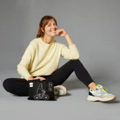 BTWIN PONCHO PLUIE VISIBILITE JOUR NUIT 560 NOIR JAUNE FLUO -Velo Composant Magasin poncho pluie visibilite jour nuit 560 noir jaune fluo 8