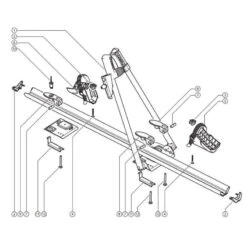 Porte-vélo De Toit Menabo Juza -Velo Composant Magasin porte velo de toit menabo juza 3