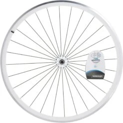 ROUE FIXIE 700 BLANC AVANT -Velo Composant Magasin roue fixie 700 blanc avant 3