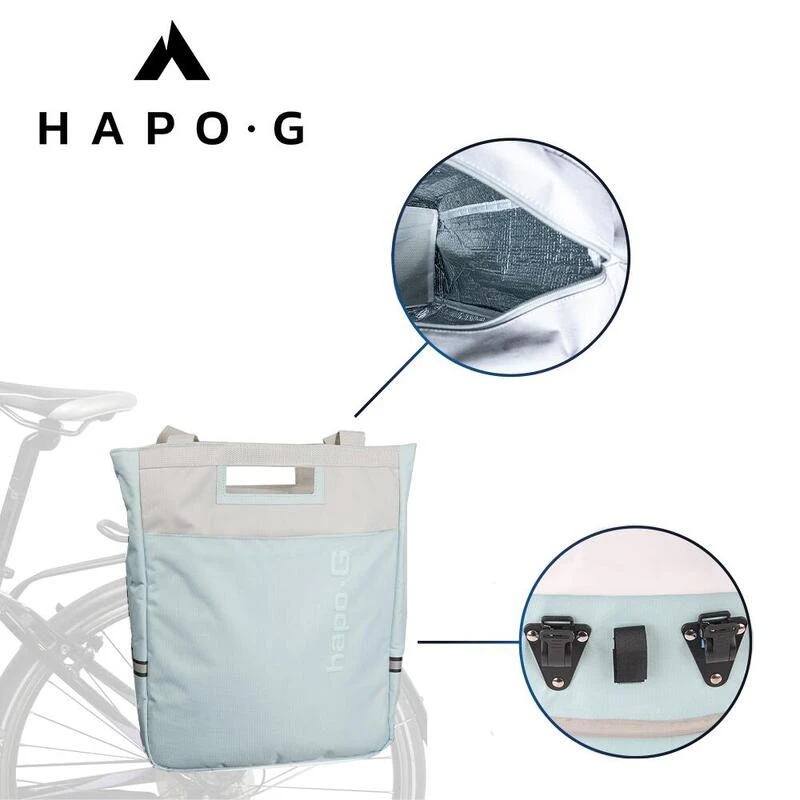 Sac isotherme porte bagage 16L Bleu/Gris - Vélo électrique, VTT, VTC - HAPO-G Sac Isotherme Porte Bagage 16L Bleu/Gris - Vélo électrique, VTT, VTC - HAPO-G -Velo Composant Magasin sac isotherme porte bagage 16l bleugris velo electrique vtt vtc hapo g 1