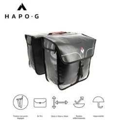Sacoche Vélo Porte Bagage étanche 32L Noir - Vélo électrique, VTT, VTC - HAPO-G 4 Sacoche Vélo Porte Bagage étanche 32L Noir - Vélo électrique, VTT, VTC - HAPO-G -Velo Composant Magasin sacoche velo porte bagage etanche 32l noir velo electrique vtt vtc hapo g 4