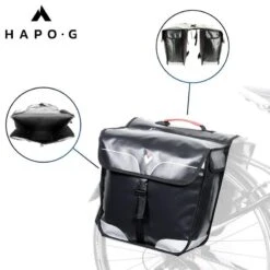 Sacoche Vélo Porte Bagage étanche 32L Noir - Vélo électrique, VTT, VTC - HAPO-G 5 Sacoche Vélo Porte Bagage étanche 32L Noir - Vélo électrique, VTT, VTC - HAPO-G -Velo Composant Magasin sacoche velo porte bagage etanche 32l noir velo electrique vtt vtc hapo g 5