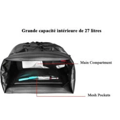 ROCKBROS Sacoche Vélo Porte Bagages Multifonctionnel Sac De Siège De Vélo Étanche 20-27L -Velo Composant Magasin sacoche velo porte bagages multifonctionnel sac de siege de velo etanche 20 27l 5