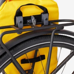 SACOCHE VELO SUR PORTE-BAGAGES 500 20L IMPERMEABLE JAUNE -Velo Composant Magasin sacoche velo sur porte bagages 500 20l impermeable jaune 4