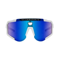 Scicon Aeroscope Lunettes De Sports (Blanc Brillant/Bleu Miroir) -Velo Composant Magasin scicon aeroscope lunettes de sports blanc brillantbleu miroir 2