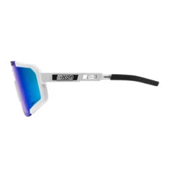Scicon Aeroscope Lunettes De Sports (Blanc Brillant/Bleu Miroir) -Velo Composant Magasin scicon aeroscope lunettes de sports blanc brillantbleu miroir 3