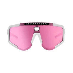 Scicon Aeroscope Lunettes De Sports (Blanc Brillant/Rose) -Velo Composant Magasin scicon aeroscope lunettes de sports blanc brillantrose 2