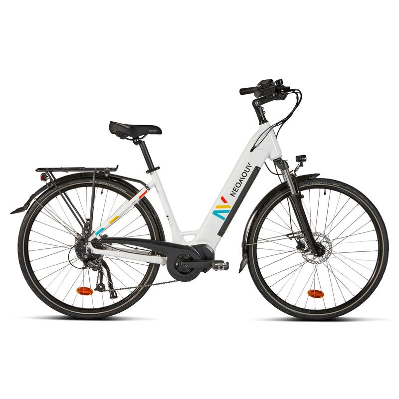 Seconde vie - Vélo ville électrique - NEOMOUV Ekia 2 - Blanc - TRÈS BON Seconde Vie - Vélo Ville électrique - NEOMOUV Ekia 2 - Blanc - TRÈS BON -Velo Composant Magasin seconde vie velo ville electrique neomouv ekia 2 blanc tres bon