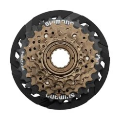 SHIMANO TOURNEY TZ Roue-libre 6-vitesses Avec Protecteur Rayon (MF-TZ500-6-CP)