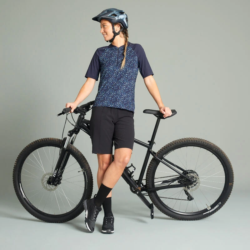 SHORT VELO VTT EXPL 700 FEMME NOIR Rockrider SHORT VELO VTT EXPL 700 FEMME NOIR -Velo Composant Magasin short velo vtt expl 700 femme noir 3
