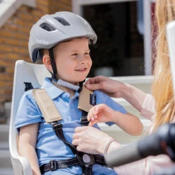 Bobike Siège Arrière Pour Vélo Exclusive Maxi Plus Porte-bagages Denim Avec LED -Velo Composant Magasin siege arriere pour velo exclusive maxi plus porte bagages denim avec led 2