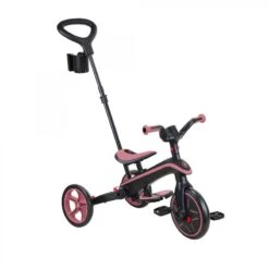 GLOBBER Tricycle EXPLORER 4-en-1 Évolutif & Pliable Rose Pastel -Velo Composant Magasin tricycle explorer 4 en 1 evolutif and pliable rose pastel 4