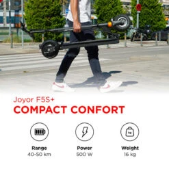 Trottinette Électrique Adulte Joyor F5S+ Noir -Velo Composant Magasin trottinette electrique adulte joyor f5s noir 2