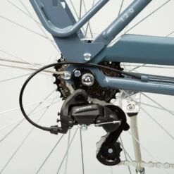 VELO DE VILLE ELOPS 120 à CADRE BAS BLEU -Velo Composant Magasin velo de ville elops 120 a cadre bas bleu 4