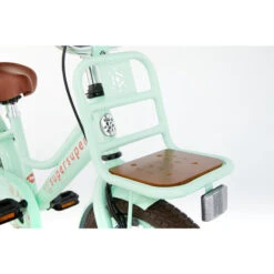 Vélo Enfant SuperSuper Cooper Bamboo - 18 Pouces - Vert Pistache -Velo Composant Magasin velo enfant supersuper cooper bamboo 18 pouces vert pistache 4
