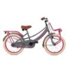Vélo Enfant SuperSuper Lola - Filles - 18 Pouces - Gris / Rose