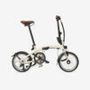 BTWIN VELO PLIANT ULTRA COMPACT FOLD LIGHT 1 SECONDE BEIGE