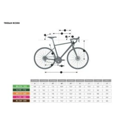 VELO ROUTE CYCLOTOURISTE RC500 MICROSHIFT 9V GRIS -Velo Composant Magasin velo route cyclotouriste rc500 microshift 9v gris 3