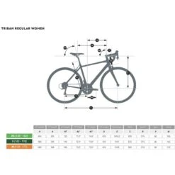 VÉLO ROUTE REGULAR TRIBAN MICROSHIFT - VERT FEMME -Velo Composant Magasin velo route regular triban microshift vert femme 3