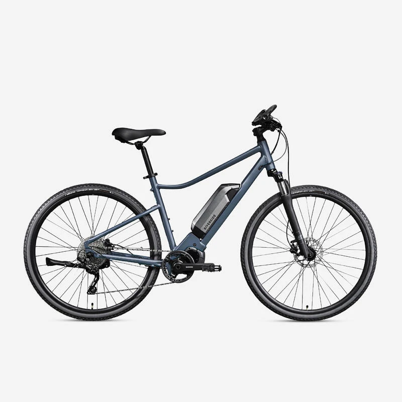 VÉLO TOUT CHEMIN ELECTRIQUE RIVERSIDE 540 E BLEU (BATTERIE GRISE) VÉLO TOUT CHEMIN ELECTRIQUE RIVERSIDE 540 E BLEU (BATTERIE GRISE) -Velo Composant Magasin velo tout chemin electrique riverside 540 e bleu batterie grise
