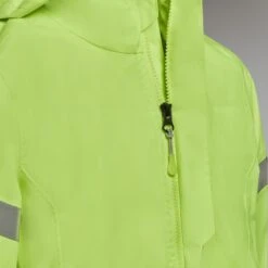 BTWIN VESTE VÉLO 500 ENFANT PLUIE JAUNE HAUTE VISIBILITÉ -Velo Composant Magasin veste velo 500 enfant pluie jaune haute visibilite 2