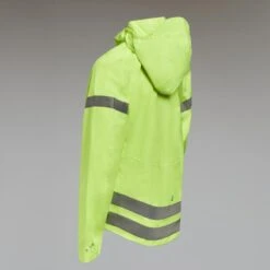 BTWIN VESTE VÉLO 500 ENFANT PLUIE JAUNE HAUTE VISIBILITÉ -Velo Composant Magasin veste velo 500 enfant pluie jaune haute visibilite 5