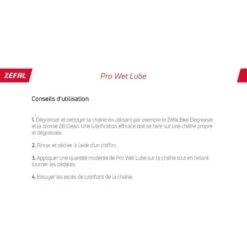 ZEFAL Pro Wet Lube - Lubrifiant Chaîne Vélo Biodégradable -Velo Composant Magasin zefal pro wet lube lubrifiant chaine velo biodegradable 3
